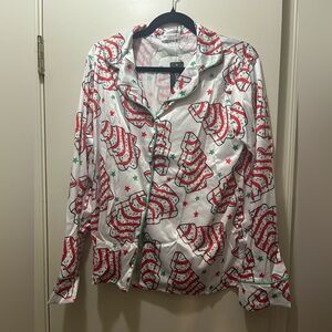 Holiday Tree Print Pajama Set